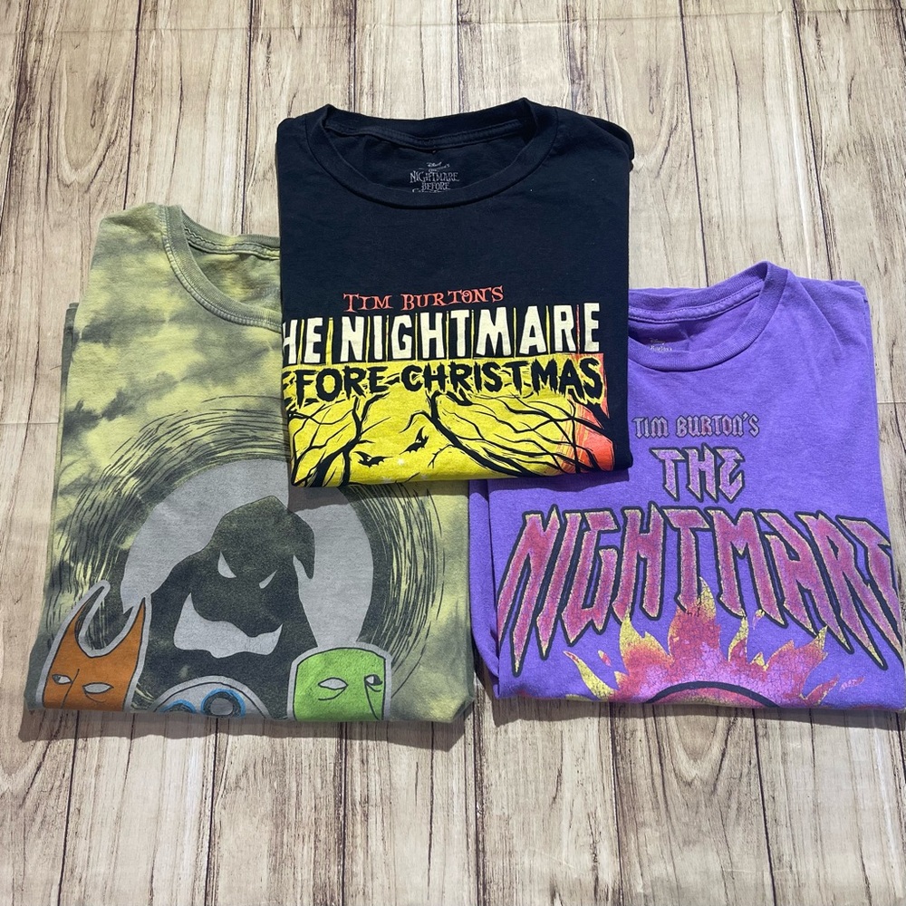 Bundle of 3 Tim Burton’s Nightmare Before Christmas Shirts | Size XS